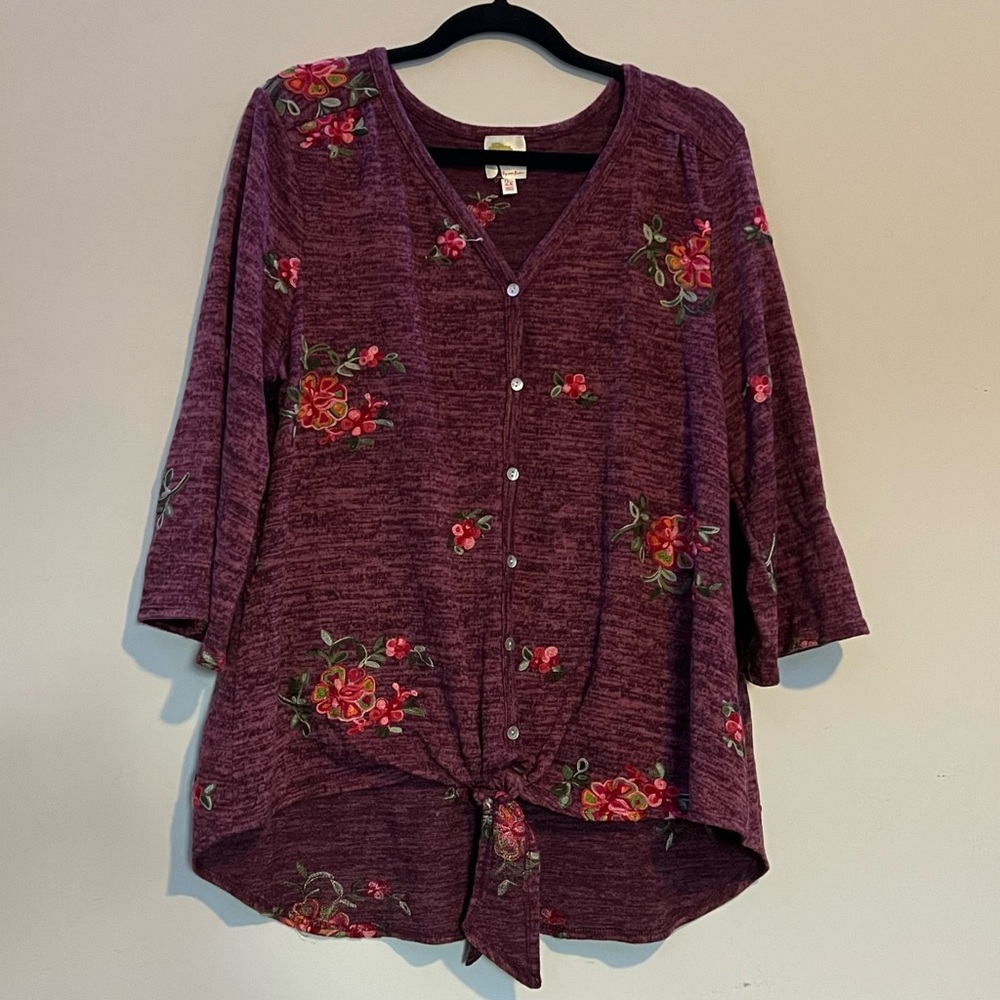 Floral Tie Top